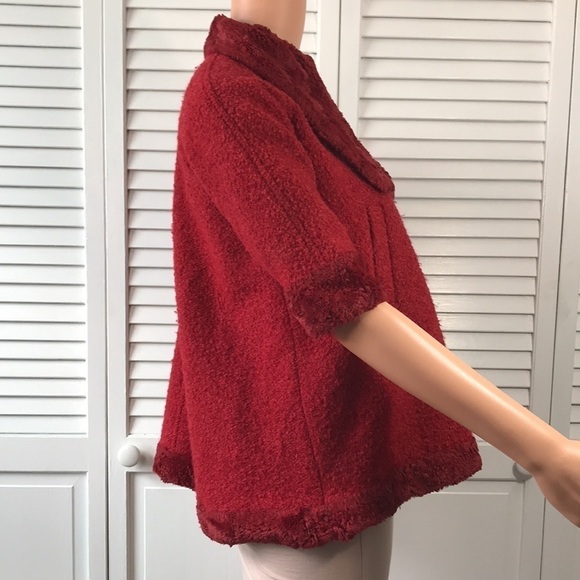 SARAH LOUISE Red Vintage Short Sleeve Jacket Size Small - Picture 5 of 8